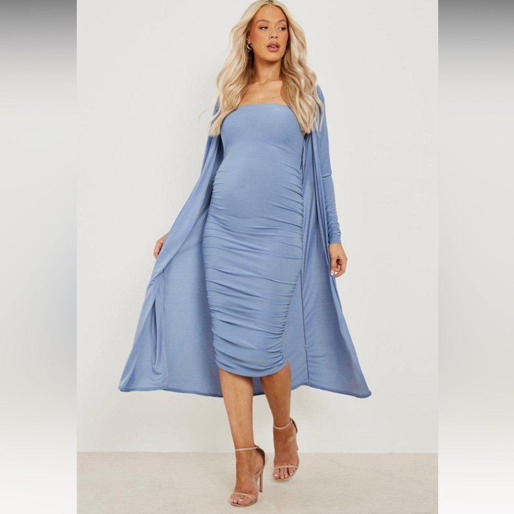 NWT maternity dress and duster set